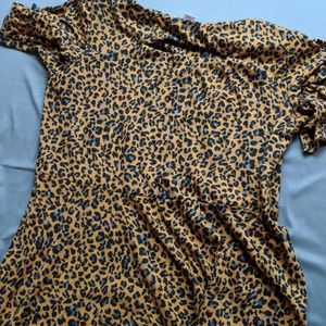 Cheetah Printed Skater Dress
